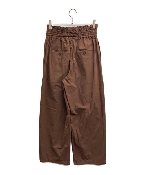 JOURNAL STANDARD（ジャーナルスタンダード）JOURNAL STANDARD (ジャーナルスタンダード) リネンナイロンストレッチワイドパンツ ブラウン サイズ:40の古着・服飾アイテム