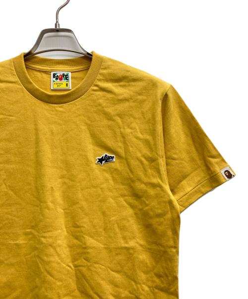 A BATHING APE（ア ベイシング エイプ）A BATHING APE (ア ベイシング エイプ) STA One Point Tee イエロー サイズ:Mの古着・服飾アイテム