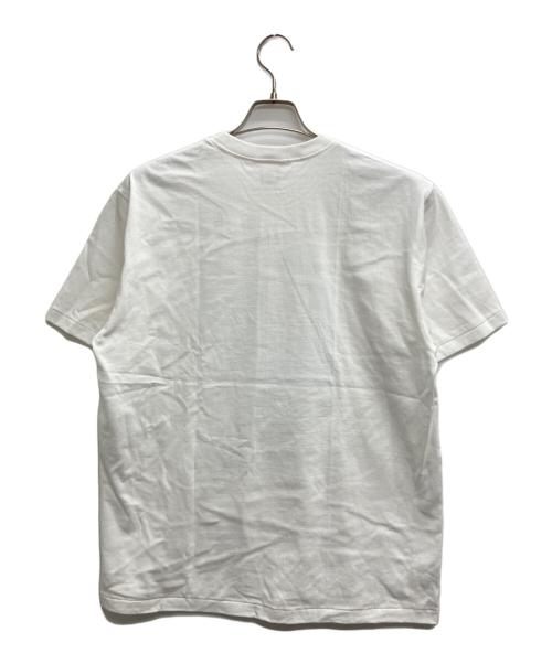 A BATHING APE（アベイシングエイプ）A BATHING APE (ア ベイシング エイプ) ロゴプリントTシャツ ホワイト サイズ:Lの古着・服飾アイテム