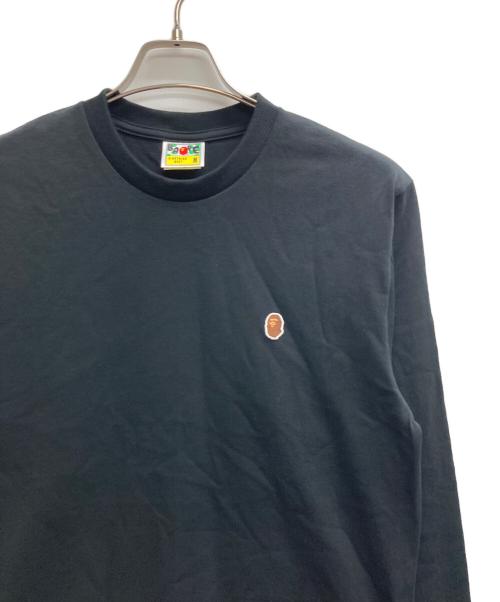 A BATHING APE（ア ベイシング エイプ）A BATHING APE (ア ベイシング エイプ) APE HEAD ONE POINT L/S TEE ブラック サイズ:Mの古着・服飾アイテム