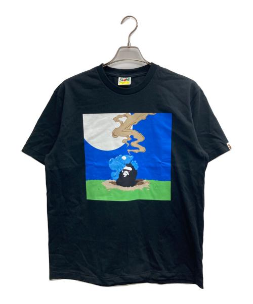 A BATHING APE（ア ベイシング エイプ）A BATHING APE (ア ベイシング エイプ) BAPE GALLERY X COIN PARKING DELIVERY TEE ブラック サイズ:Lの古着・服飾アイテム
