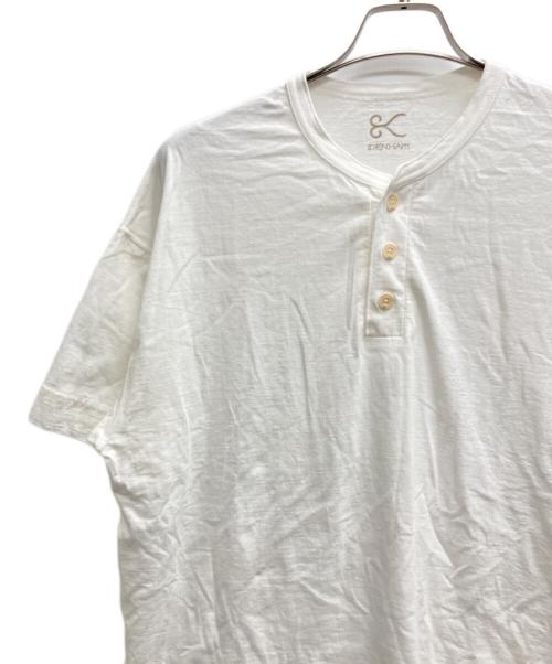Denham（デンハム）Denham (デンハム) ヘンリーネックカットソー ホワイト サイズ:記載無しの古着・服飾アイテム