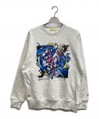 ZETA DIVISIONゼータ ディヴィジョン）の古着「K4SEN ANIME ILLUST. CREW NECK」｜グレー