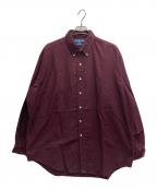 POLO RALPH LAURENポロ・ラルフローレン）の古着「ボタンダウンシャツ」｜ボルドー