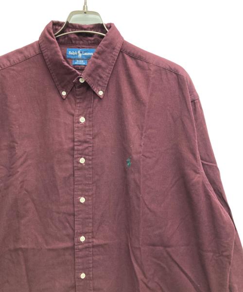 POLO RALPH LAUREN（ポロ・ラルフローレン）POLO RALPH LAUREN (ポロ・ラルフローレン) ボタンダウンシャツ ボルドー サイズ:XLの古着・服飾アイテム
