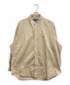POLO RALPH LAURENポロ・ラルフローレン）の古着「ボタンダウンシャツ」｜ベージュ