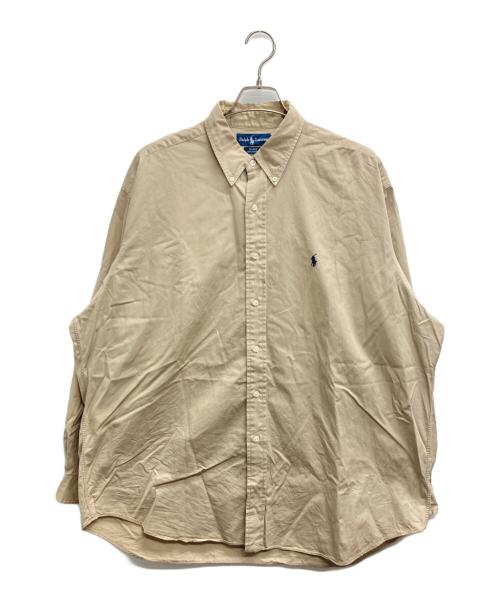 POLO RALPH LAUREN（ポロ・ラルフローレン）POLO RALPH LAUREN (ポロ・ラルフローレン) ボタンダウンシャツ ベージュ サイズ:XLの古着・服飾アイテム