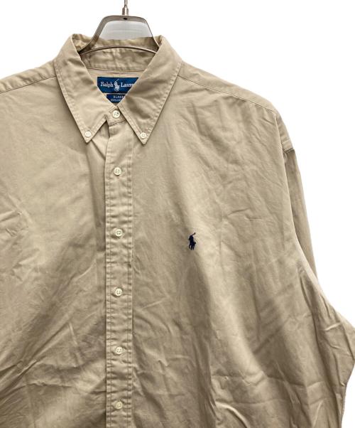 POLO RALPH LAUREN（ポロ・ラルフローレン）POLO RALPH LAUREN (ポロ・ラルフローレン) ボタンダウンシャツ ベージュ サイズ:XLの古着・服飾アイテム