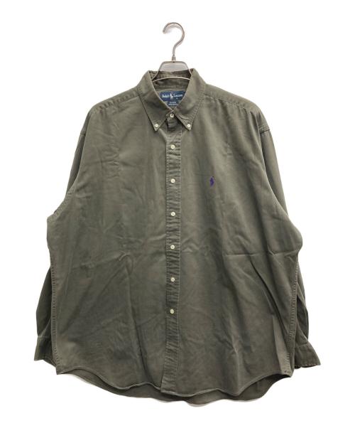 POLO RALPH LAUREN（ポロ・ラルフローレン）POLO RALPH LAUREN (ポロ・ラルフローレン) BLAIREボタンダウンシャツ カーキ サイズ:XLの古着・服飾アイテム