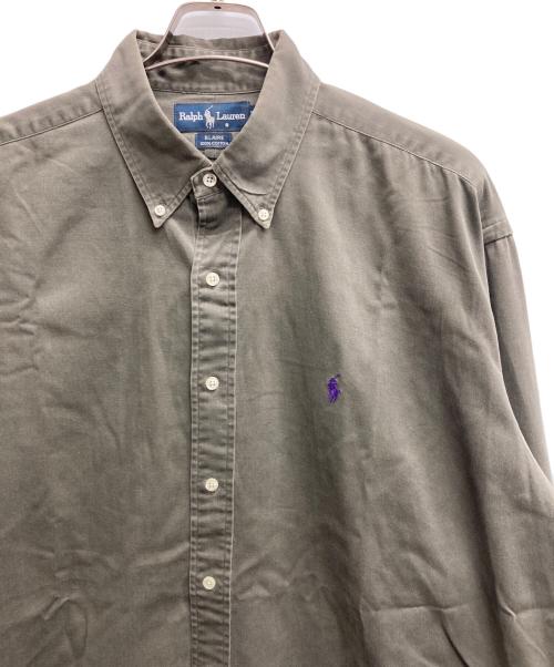 POLO RALPH LAUREN（ポロ・ラルフローレン）POLO RALPH LAUREN (ポロ・ラルフローレン) BLAIREボタンダウンシャツ カーキ サイズ:XLの古着・服飾アイテム