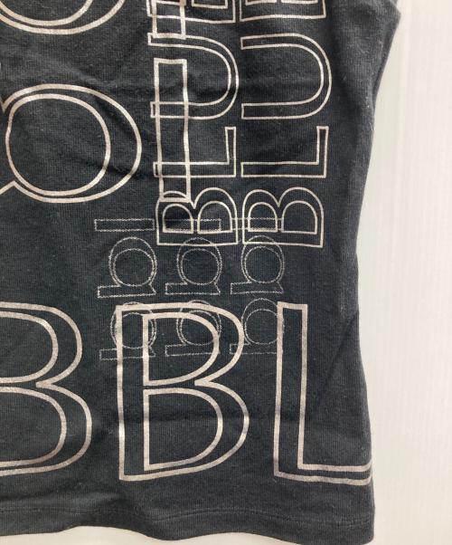 BURBERRY BLUE LABEL（バーバリー ブルー レーベル）BURBERRY BLUE LABEL (バーバリーロンドンブルーレーベル) ホルターネックロゴカットソー ブラック サイズ:38の古着・服飾アイテム