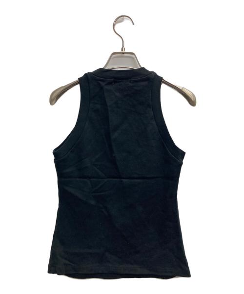 BURBERRY BLUE LABEL（バーバリー ブルー レーベル）BURBERRY BLUE LABEL (バーバリーロンドンブルーレーベル) ホルターネックロゴカットソー ブラック サイズ:38の古着・服飾アイテム