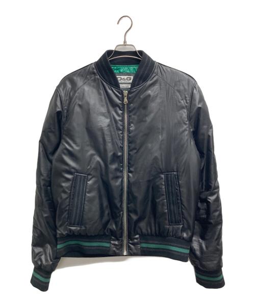 DOLCE & GABBANA（ドルチェ＆ガッバーナ）DOLCE & GABBANA (ドルチェ＆ガッバーナ) ブルゾン ブラック サイズ:52の古着・服飾アイテム