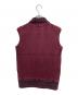 BURBERRY BLUE LABEL (バーバリーロンドンブルーレーベル) ジップニットベスト レッド サイズ:38 未使用品：7000円