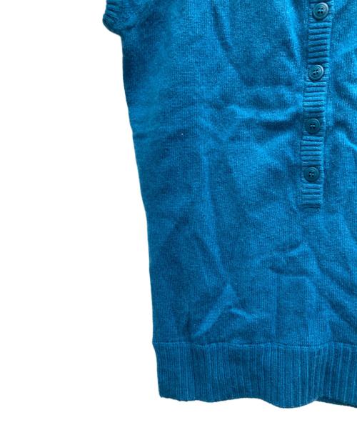 BURBERRY BLUE LABEL（バーバリー ブルー レーベル）BURBERRY BLUE LABEL (バーバリーロンドンブルーレーベル) カシミヤウールS/Sニット ブルー サイズ:38の古着・服飾アイテム