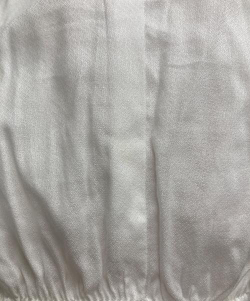 BALLSEY（ボールジィ）BALLSEY (ボールジィ) シアーアムンゼン シャーリングブラウス ホワイト サイズ:36の古着・服飾アイテム