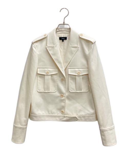 theory（セオリー）theory (セオリー) Textured GAB BXY Military JKT ホワイトの古着・服飾アイテム