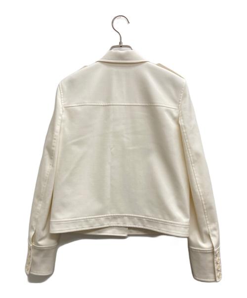 theory（セオリー）theory (セオリー) Textured GAB BXY Military JKT ホワイトの古着・服飾アイテム