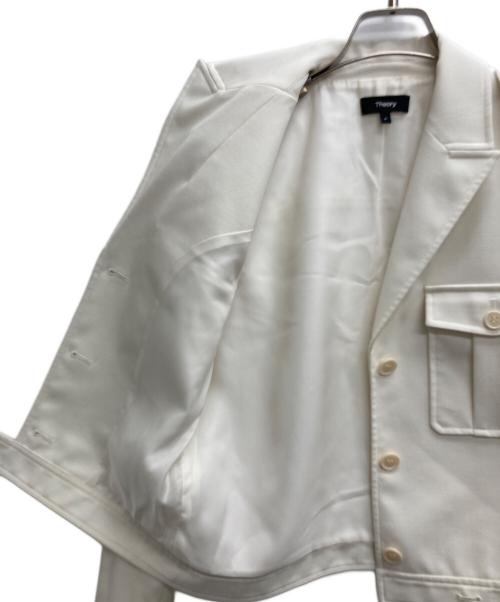 theory（セオリー）theory (セオリー) Textured GAB BXY Military JKT ホワイトの古着・服飾アイテム