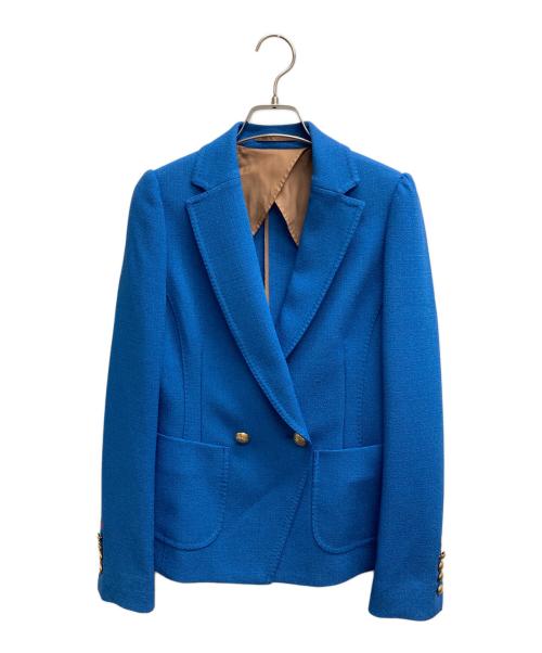 Sov.（ソブ）Sov. (ソブ) 金釦ジャケット ブルー サイズ:34の古着・服飾アイテム