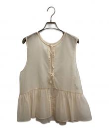 BEAUTY&YOUTH UNITED ARROWS（ビューティーアンドユースユナイテッドアローズ）の古着「ノースリーブブラウス」｜アイボリー