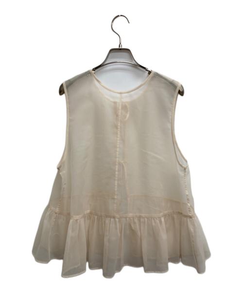 BEAUTY&YOUTH UNITED ARROWS（ビューティーアンドユースユナイテッドアローズ）BEAUTY&YOUTH UNITED ARROWS (ビューティーアンドユースユナイテッドアローズ) ノースリーブブラウス アイボリー サイズ:Mの古着・服飾アイテム