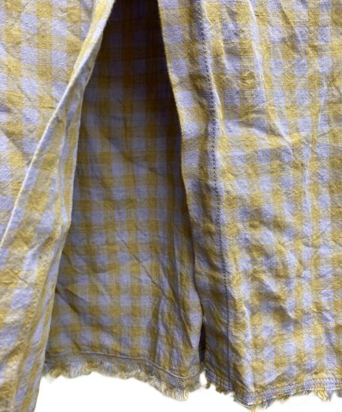 MACPHEE（マカフィー）MACPHEE (マカフィー) アイリッシュリネン タックフレアロングスカート ラベンダー サイズ:36の古着・服飾アイテム