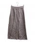 MACPHEE（マカフィー）の古着「アイリッシュリネン タックフレアロングスカート」｜ラベンダー