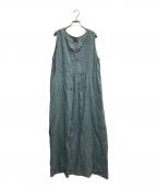 BEAUTY&YOUTH UNITED ARROWSビューティーアンドユースユナイテッドアローズ）の古着「フレンチリネン ノースリーブマキシワンピース」｜スカイブルー