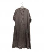 journal standard L'essageジャーナルスタンダード レサージュ）の古着「フレンチリネンワンピース」｜ブラウン