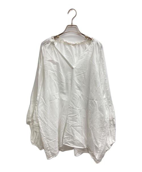 DEUXIEME CLASSE（ドゥーズィエム クラス）DEUXIEME CLASSE (ドゥーズィエム クラス) Feminine シアーブラウスシャツ ホワイト サイズ:不明（実寸サイズをご確認ください）の古着・服飾アイテム