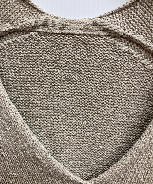 MUSE de Deuxieme Classe（ミューズ ドゥーズィエム クラス）MUSE de Deuxieme Classe (ミューズ ドゥーズィエム クラス) Lily LinenVネックプルオーバー ベージュ サイズ:不明（実寸サイズをご確認ください）の古着・服飾アイテム