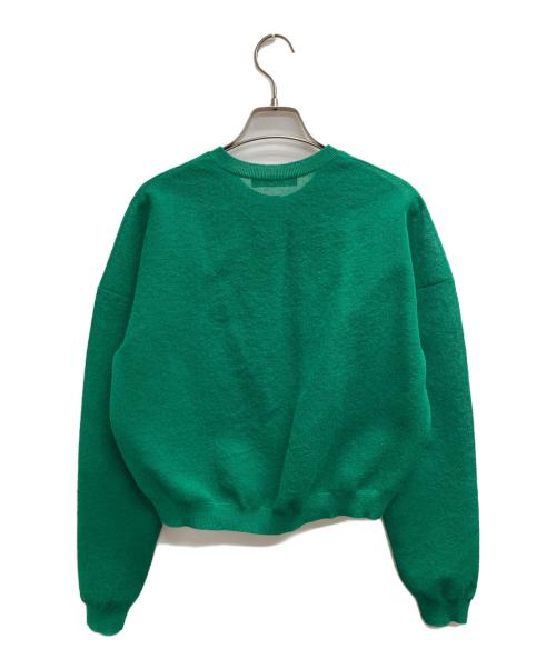 Noble（ノーブル）Noble (ノーブル) スポンジシアーニットカーディガン グリーン サイズ:表記無しの古着・服飾アイテム