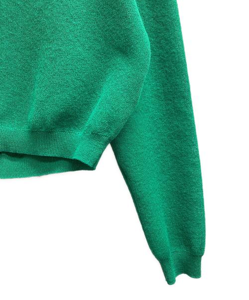 Noble（ノーブル）Noble (ノーブル) スポンジシアーニットカーディガン グリーン サイズ:表記無しの古着・服飾アイテム
