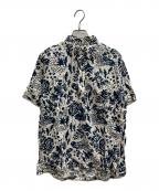 Engineered Garmentsエンジニアドガーメンツ）の古着「総柄プルオーバーシャツ」｜アイボリー×ネイビー