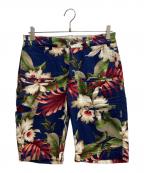 Engineered Garmentsエンジニアドガーメンツ）の古着「ボタニカル柄ハーフパンツ」｜ネイビー
