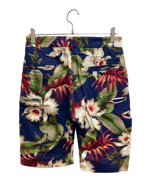 Engineered Garments（エンジニアドガーメンツ）Engineered Garments (エンジニアードガーメンツ) ボタニカル柄ハーフパンツ ネイビー サイズ:30の古着・服飾アイテム