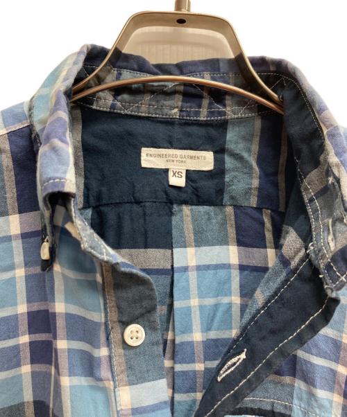 Engineered Garments（エンジニアドガーメンツ）Engineered Garments (エンジニアードガーメンツ) チェック柄プルオーバーシャツ ブルー サイズ:XSの古着・服飾アイテム