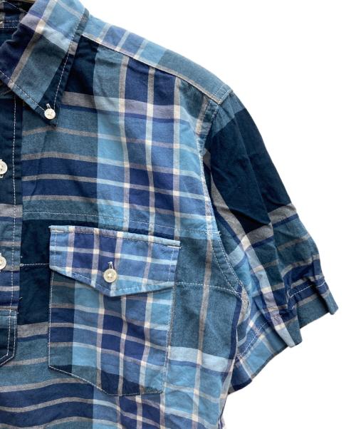 Engineered Garments（エンジニアドガーメンツ）Engineered Garments (エンジニアードガーメンツ) チェック柄プルオーバーシャツ ブルー サイズ:XSの古着・服飾アイテム
