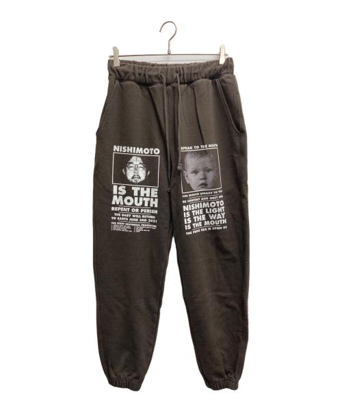NISHIMOTO IS THE MOUTH（ニシモトイズザマウス）nishimoto is the mouth (ニシモトイズザマウス) スウェットパンツ ブラウン サイズ:Mの古着・服飾アイテム