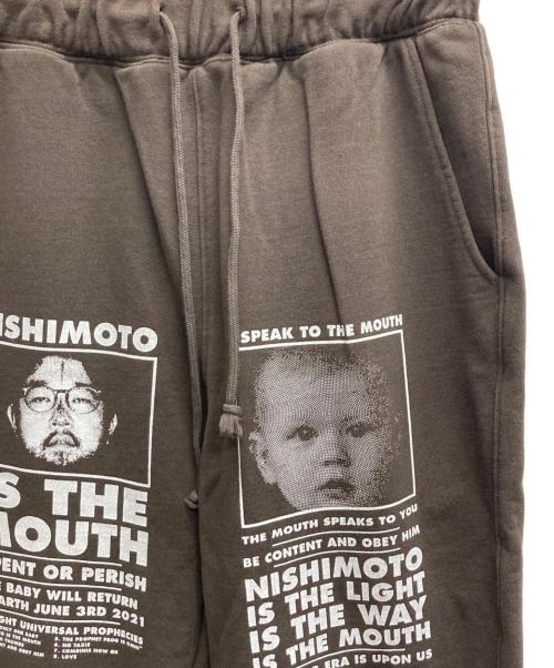 NISHIMOTO IS THE MOUTH（ニシモトイズザマウス）nishimoto is the mouth (ニシモトイズザマウス) スウェットパンツ ブラウン サイズ:Mの古着・服飾アイテム