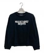 NEGLECT ADULT PATiENTSネグレクトアダルトペイシェンツ）の古着「プリントスウェット」｜ブラック