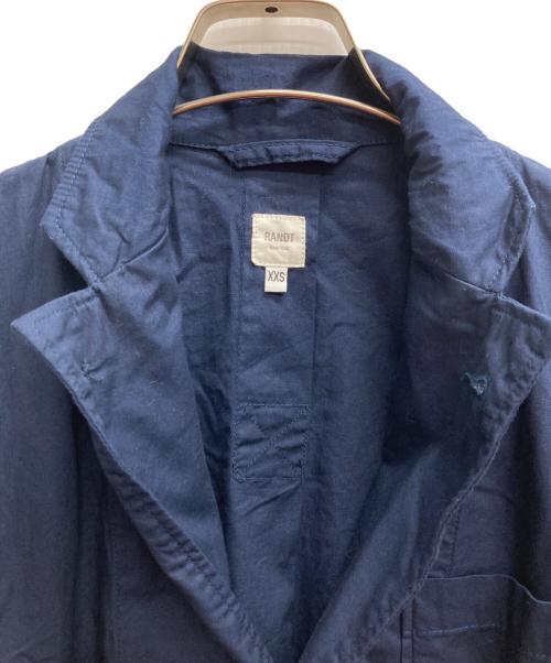 RANDT（アールアンドティー）RANDT (アールアンドティー) studio jacket pima cotton poplin ネイビー サイズ:XXSの古着・服飾アイテム