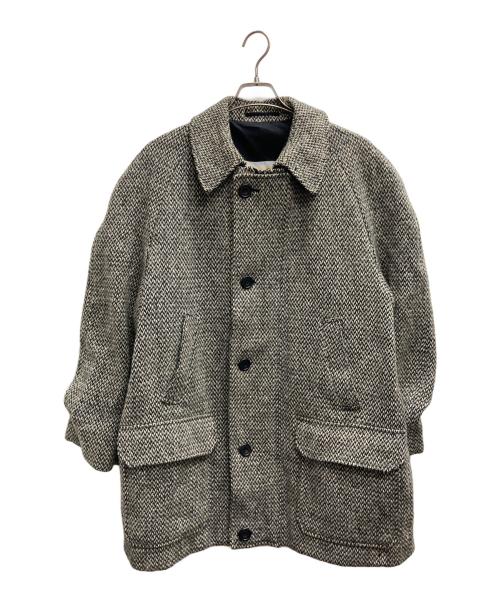 Aquascutum（アクアスキュータム）Aquascutum (アクアスキュータム) ツイードハンティングコート ベージュ サイズ:38Rの古着・服飾アイテム