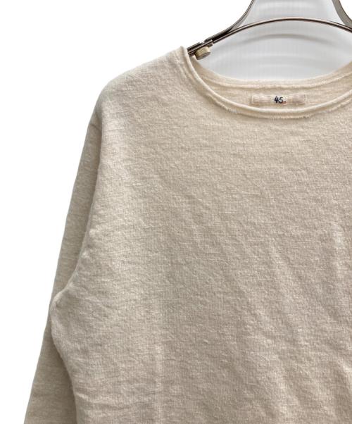 45R（フォーティファイブ・アール）45R (フォーティファイブ・アール) ウールニット アイボリー サイズ:3の古着・服飾アイテム