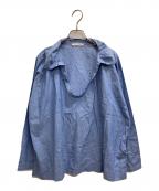 umii 908ウミキューゼロハチ）の古着「スキッパーシャツ」｜スカイブルー