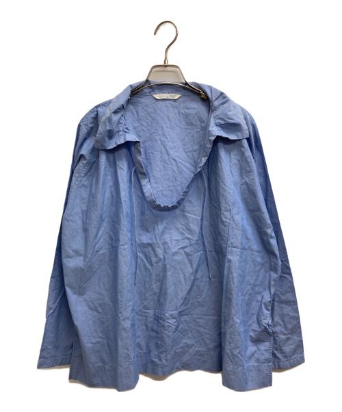 umii 908（ウミキューゼロハチ）umii 908 (ウミキューゼロハチ) スキッパーシャツ スカイブルー サイズ:3の古着・服飾アイテム