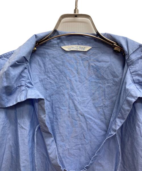 umii 908（ウミキューゼロハチ）umii 908 (ウミキューゼロハチ) スキッパーシャツ スカイブルー サイズ:3の古着・服飾アイテム