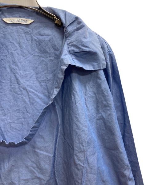 umii 908（ウミキューゼロハチ）umii 908 (ウミキューゼロハチ) スキッパーシャツ スカイブルー サイズ:3の古着・服飾アイテム