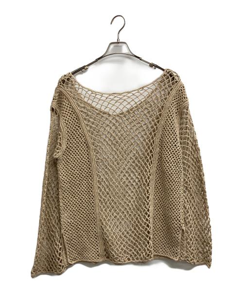 Little suzie（リトルスージー）Little suzie (リトルスージー) Macrame Vneck Pullover ベージュ サイズ:不明（実寸サイズをご確認ください）の古着・服飾アイテム
